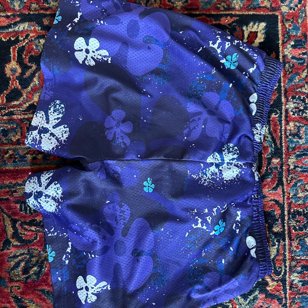 Vibrant Floral Athletic Shorts